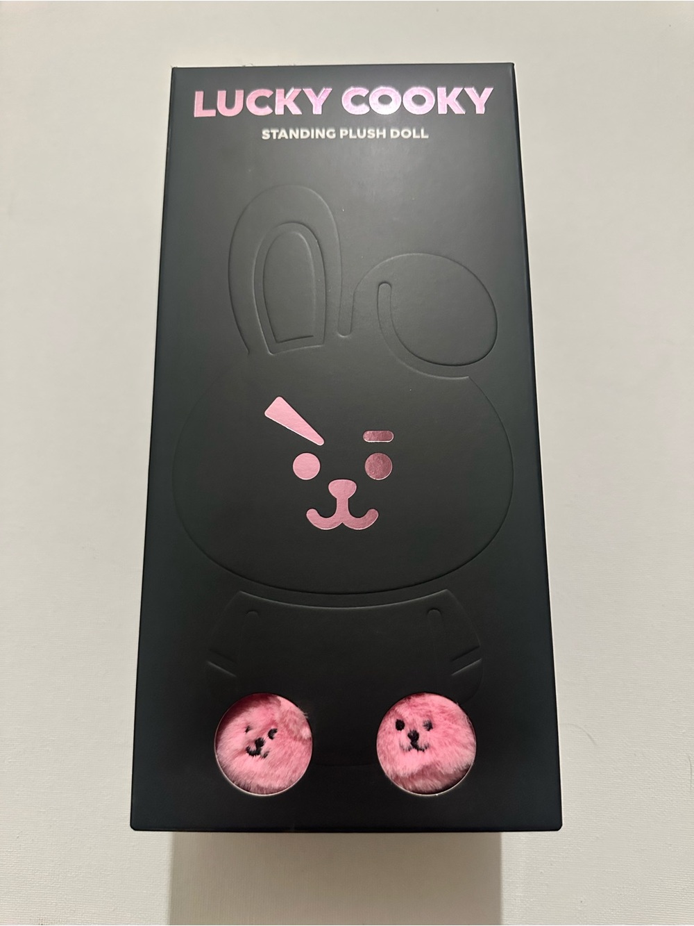 BT21 LUCKY COOKY Black Edition Standing Plush Doll Limited LINE FRIENDS RARE LE